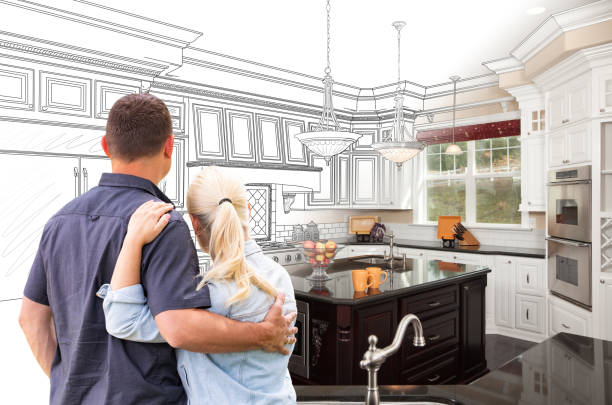Professional Cabinet Refacing technician working in Herndon, VA